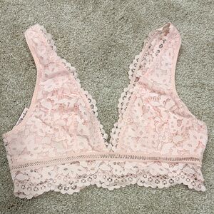 Victoria’s Secret Lace Bralette in Soft Pink